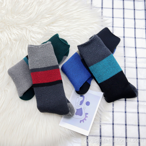 Herren Patchwork Fleece Thermal Socken